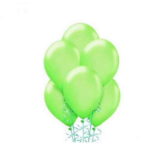 Makaron Pastel Soft Balon Yeşil Renkli 100 Adet