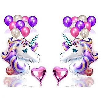 Happyland Unicorn Mor Balon Parti Konsepti
