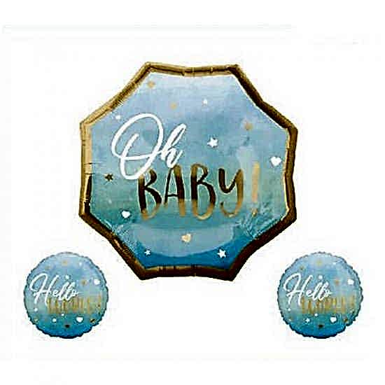 Happyland Folyo Balon Oh Baby Set Mavi