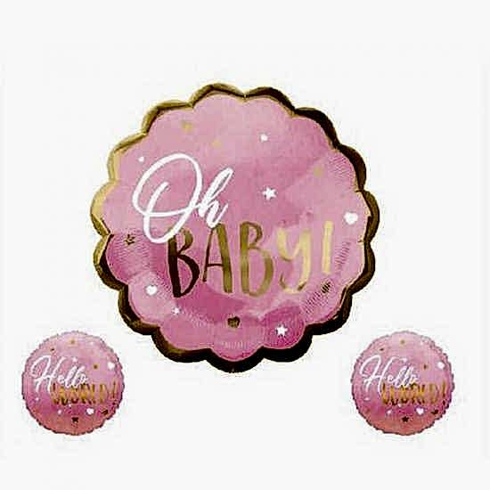 Happyland Folyo Balon Oh Baby Set Pembe