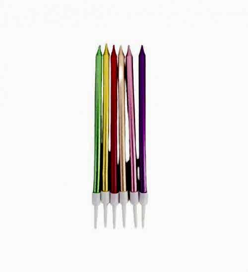 PASTA MUMU METALİK RENKLİ 10CM 6’LI