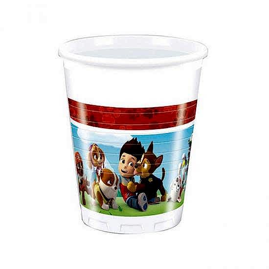 Paw Patrol Parti Malzemeleri Lisanslı Plastik Bardak 8 Adet
