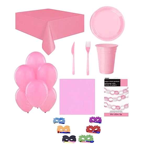 Pembe Doğum Günü Parti Seti 25 Kişilik