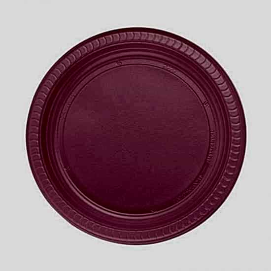 Pembe Plastik Tabak - 22,00 cm - 25 Adet