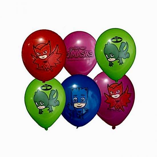 Pijamaskeliler | Pj Masks Baskılı Pastel Balon 7 Adet