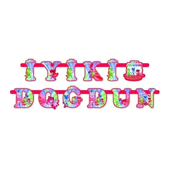 Pj Masks İyi ki Doğdun Yazısı - 200 cm