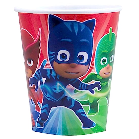 PJ Masks Pijamaskeliler Doğum Günü Karton Bardak 8’li