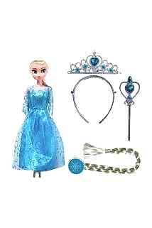 Elsa Saç Ve Taç Asa Seti
