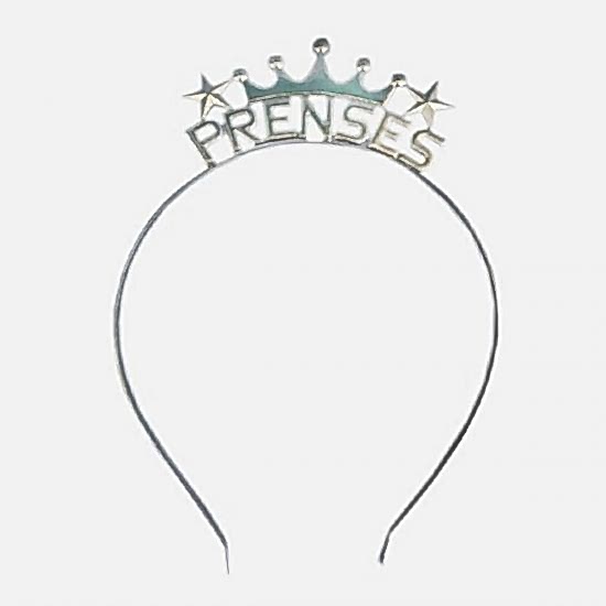 Happyland Prenses Gümüş Plastik Taç