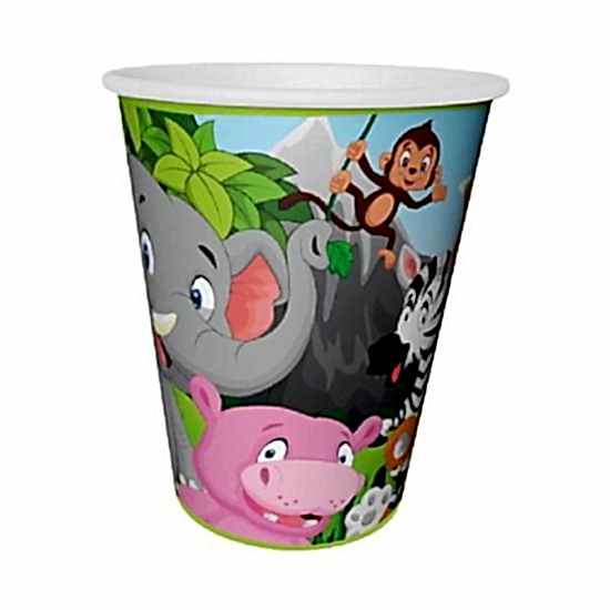 Safari Sevimli Hayvanlar Doğum Günü Bardak 8 adet