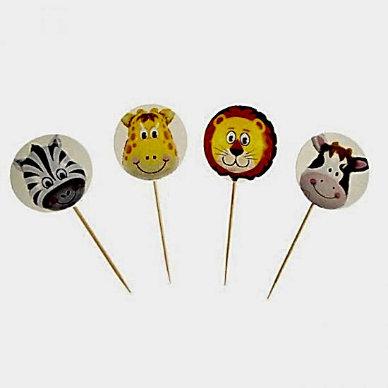 Safari Sevimli Hayvanlar Temalı Kürdan