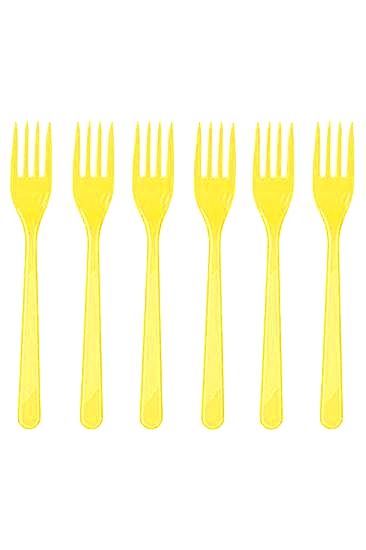 Happyland Sarı 25’li Plastik Çatal