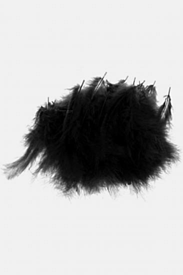 Happyland Siyah Renk Balon Tüyü 100’lü Kuş Tüyü