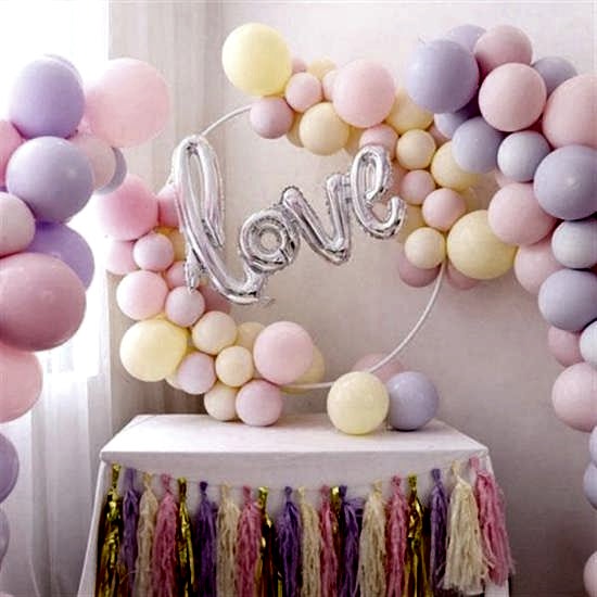 Soft Renk Makaron Balon - 7Adet
