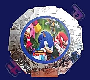 Happyland Sonic Temalı Katlanabilir Pinata Ve Sopası Kendin Yap Pinyata Sonic Boom Baskılı Pinyata