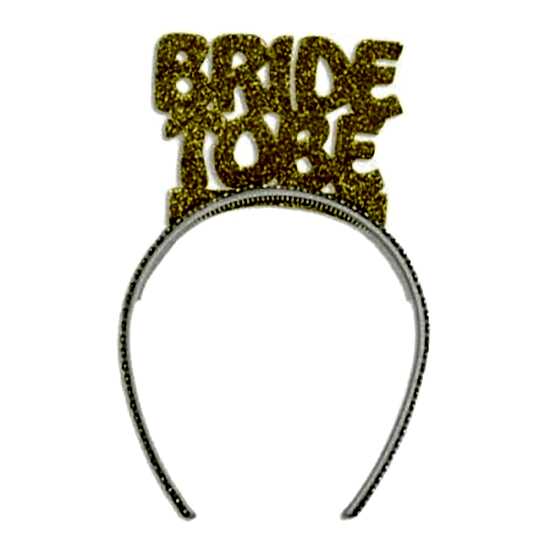 Bride To Be Simli Taşlı Altın Rengi Taç 1 Adet