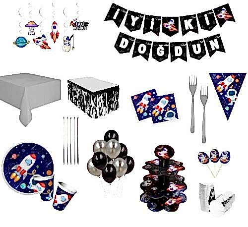 Happyland Uzay Temalı Parti Seti-8