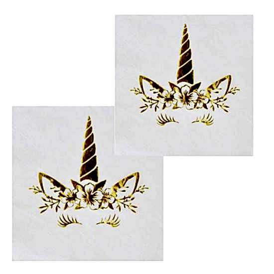 Happyland Unıcorn Peçete Varaklı Altın 33X33 cm Pk:16