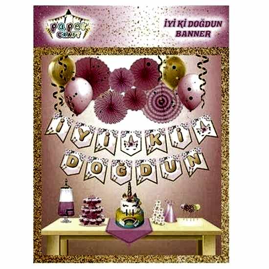 Unicorn Temalı Iyiki Doğdun Set