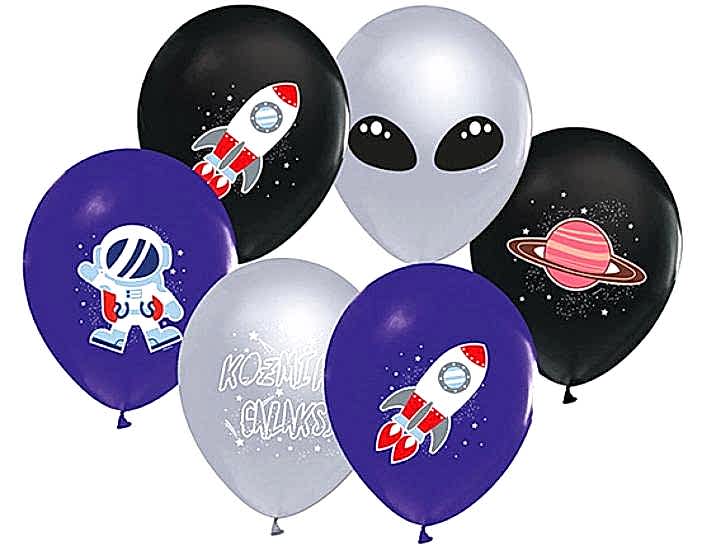 Uzay Temalı Lateks Balon 7’li