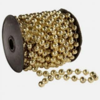 Altın Renk Makara Zincir Süs