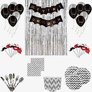 10 Kişilik Yetişkin Parti Seti 150 Parça